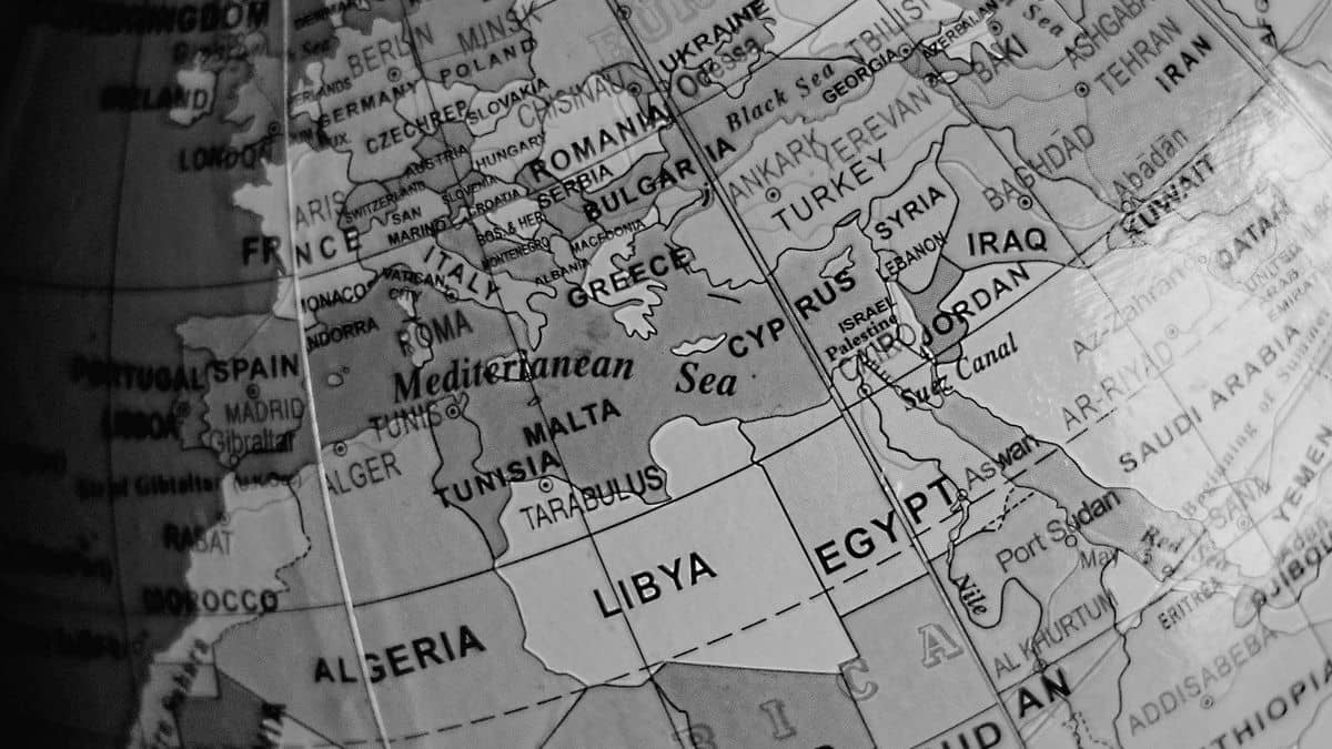 A globe highlighting Africa, representing the .africa domain for pan-African brands